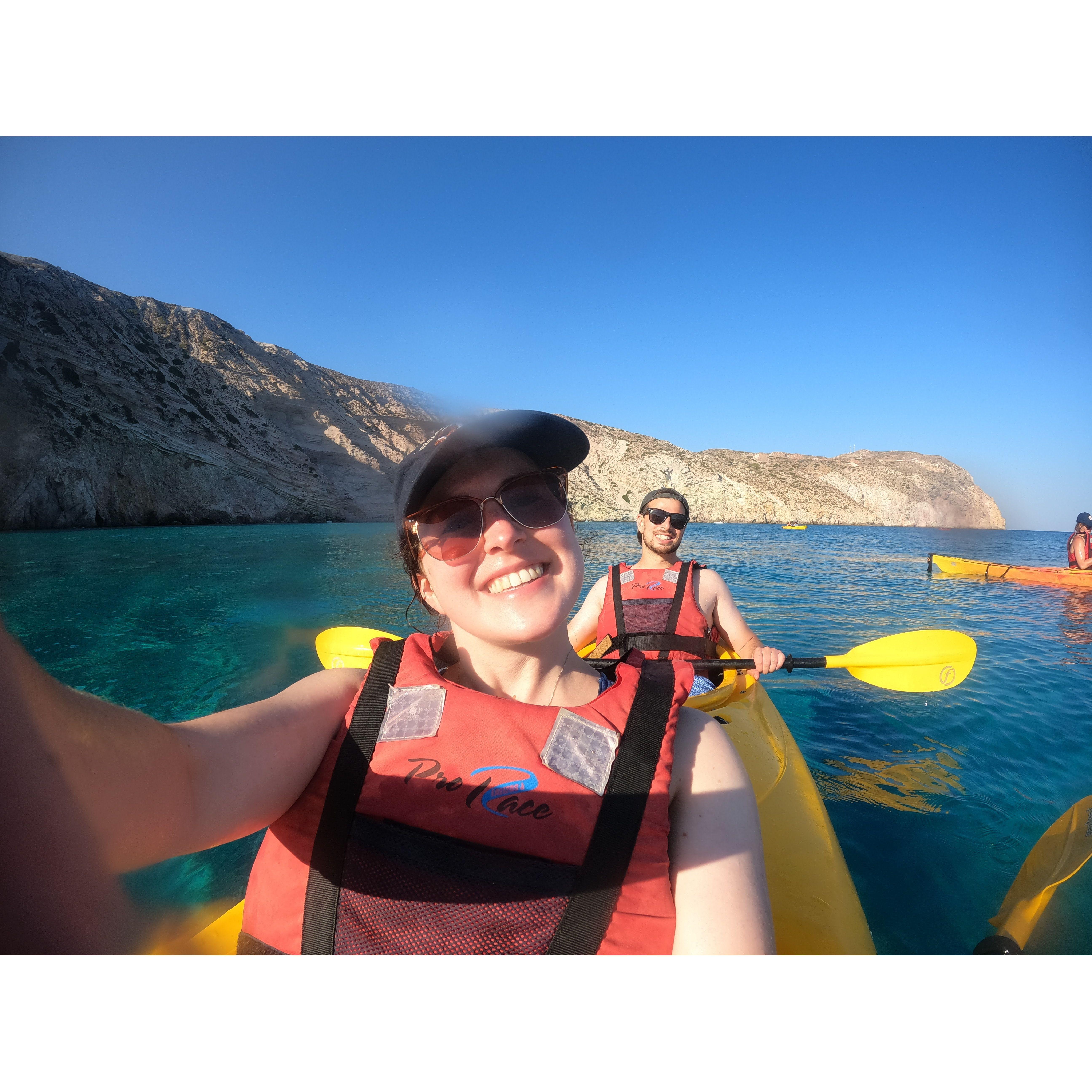 Josh hates kayaking