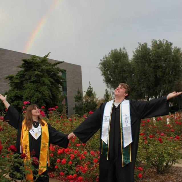 Our graduation from Cal Poly Pomona in 2015.