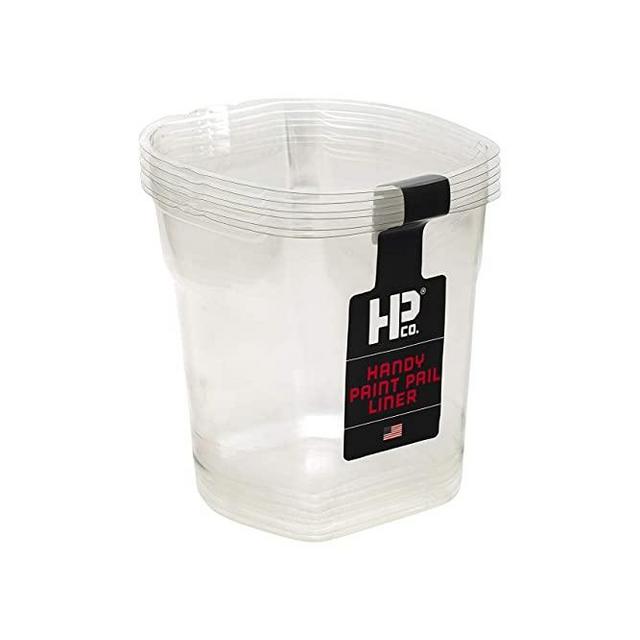 Bercom BER-2520-CT 2500-CT Handy Paint Pail, 1 Pack (6-Count), Clear