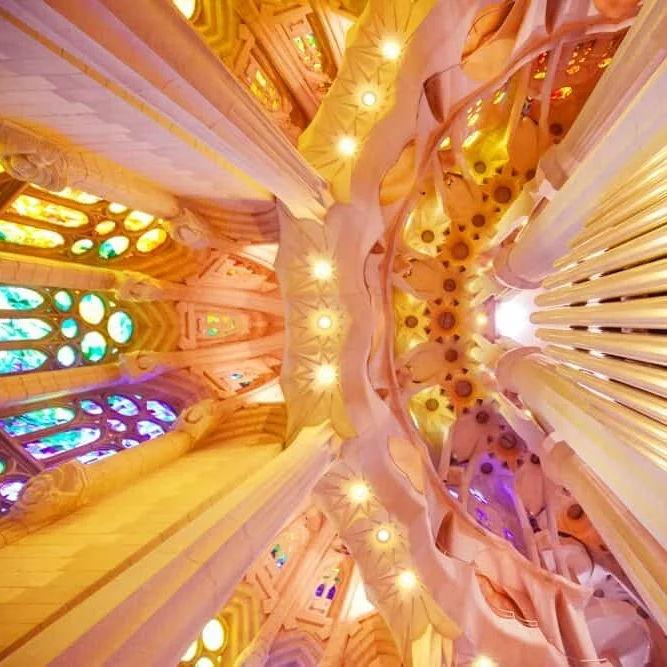 Sagrada Familia A must-see in Barcelona. We highly recommend a skip-the-line guided tour here — there is so much detail you would otherwise miss. Book ASAP!