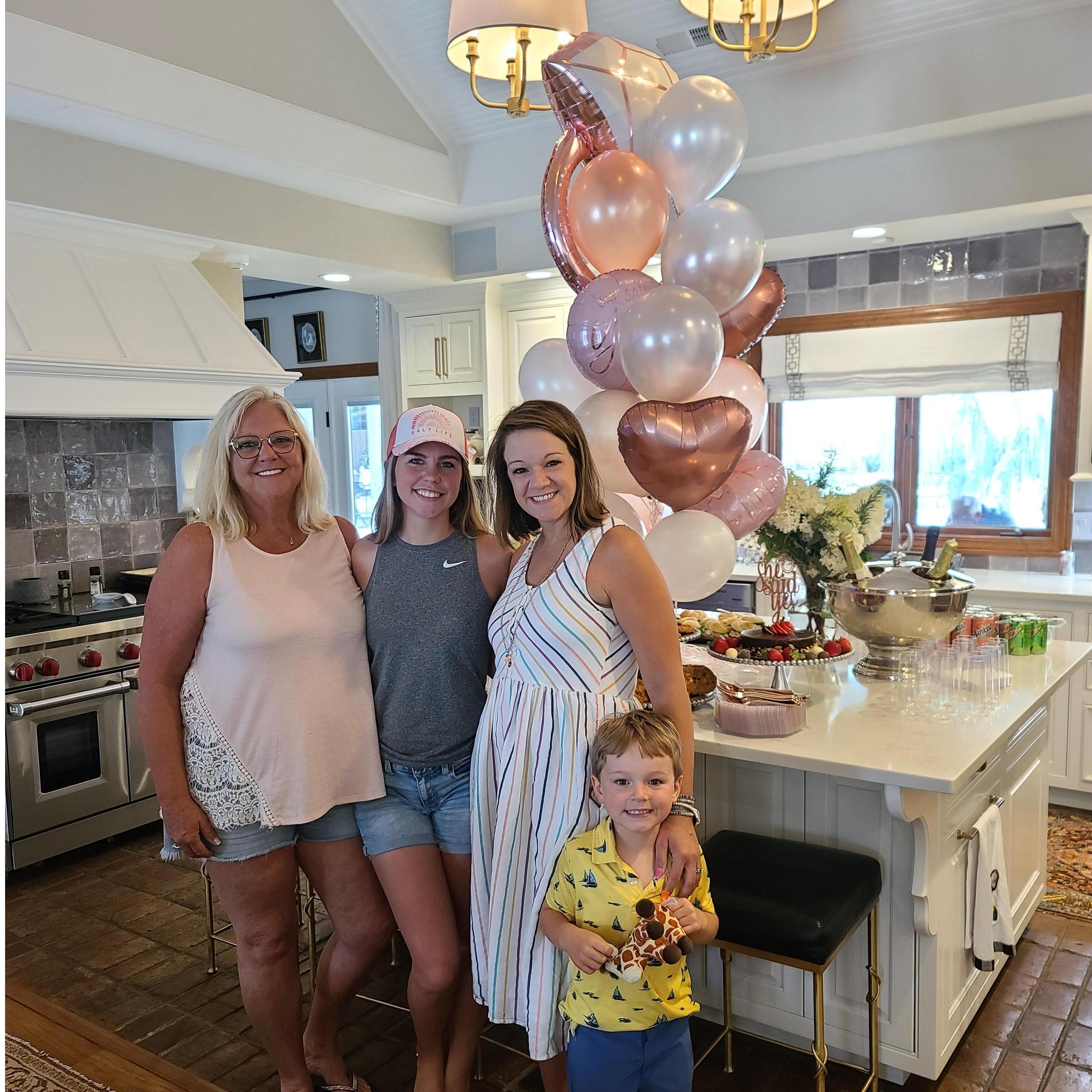 Surprise engagement party at home!