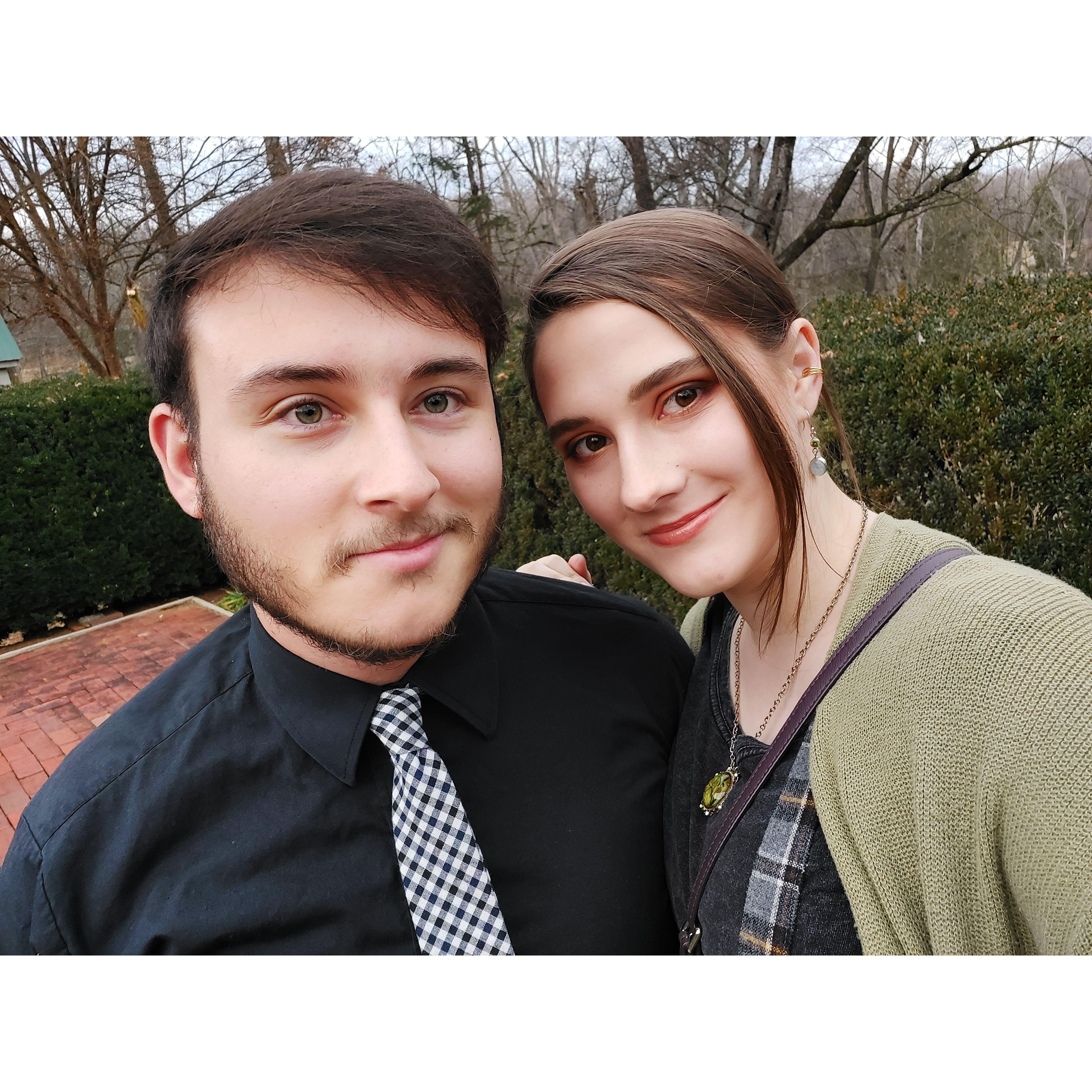 Right before Zech asked the big question!