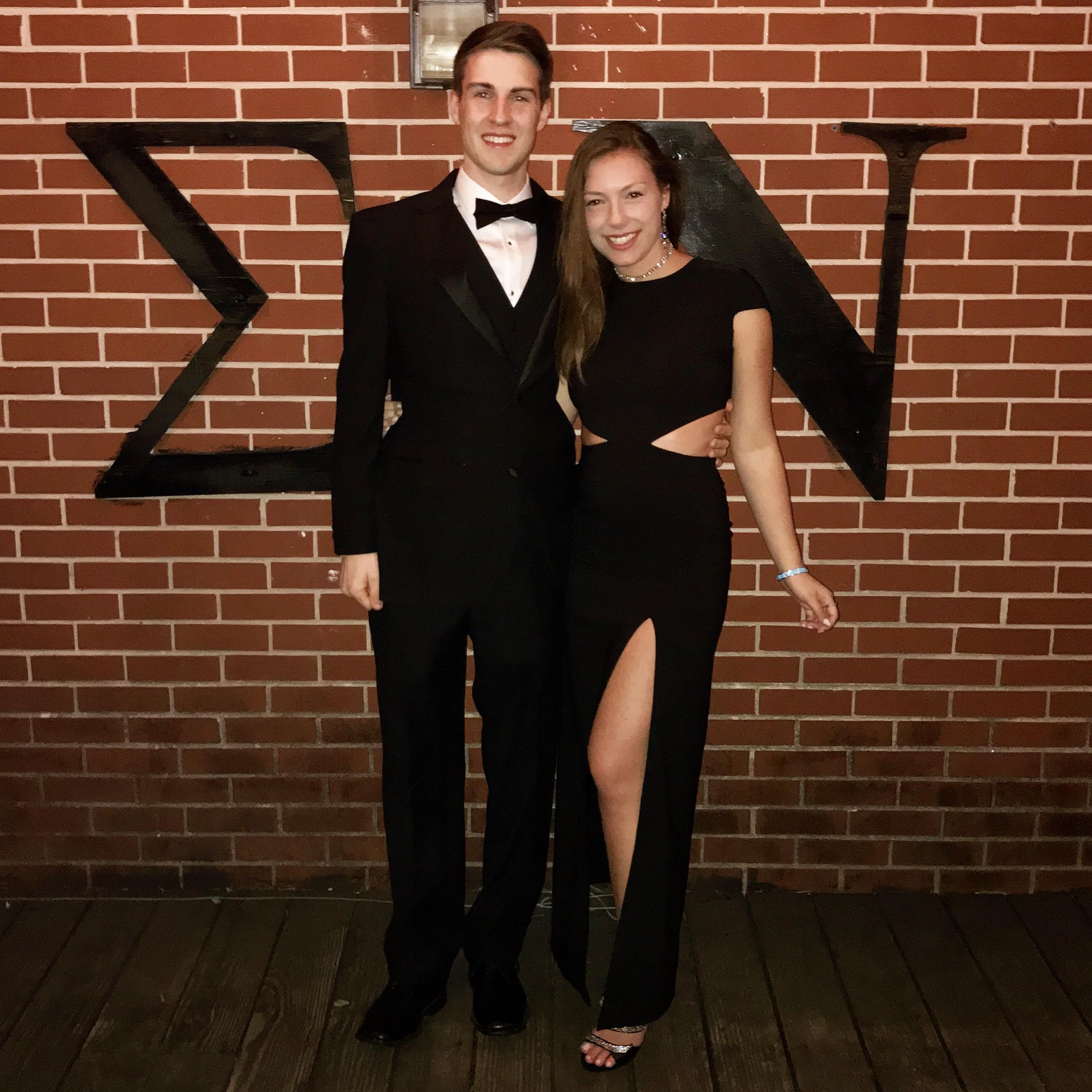 Collin's sophomore year Sigma Nu formal, August 8, 2017 - our anniversary date!