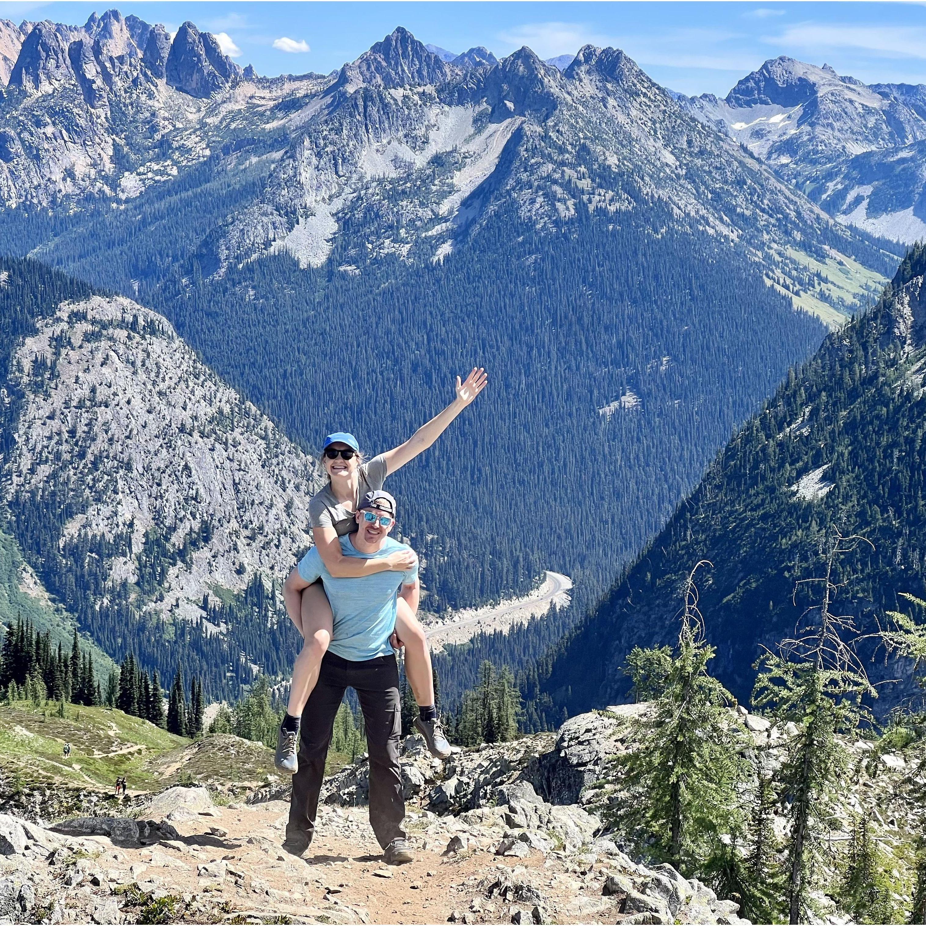 Photos from our hiking/camping trips with friends including Yosemite, Glacier, Mount Rainier and North Cascades National Parks