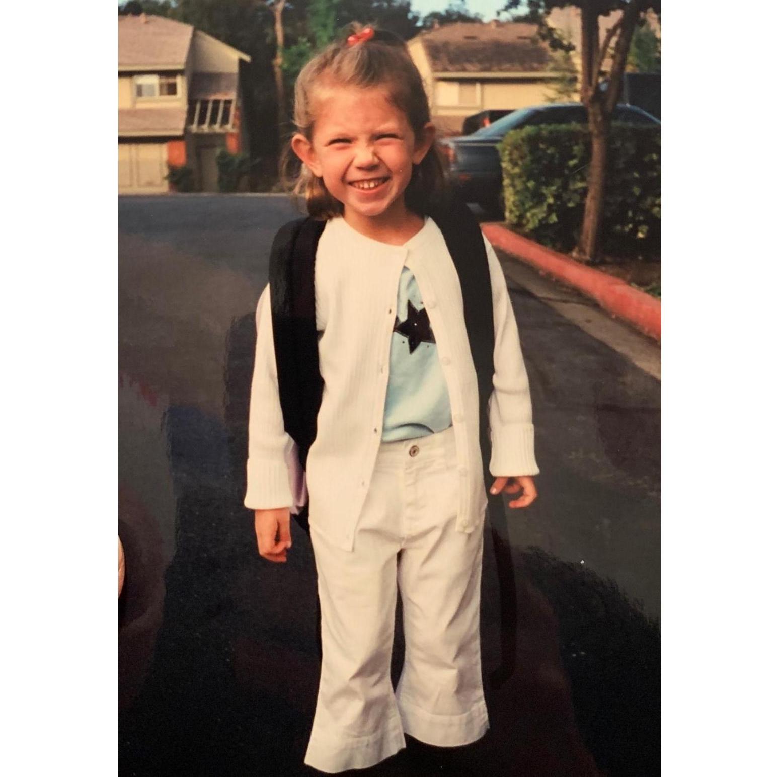 Haley on her first day of Kindergarten