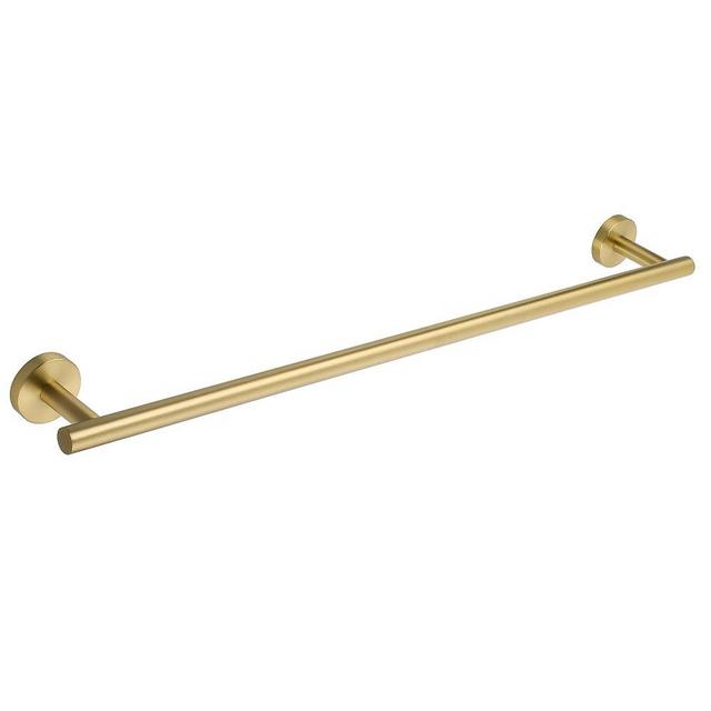 SAYAYO Towel Racks for Bathroom, 24 Inch Towel Bar Brushed Gold, Towel Rod Towel Holder Wall Mount SUS304 Stainless Steel (26 Inch Total Length)