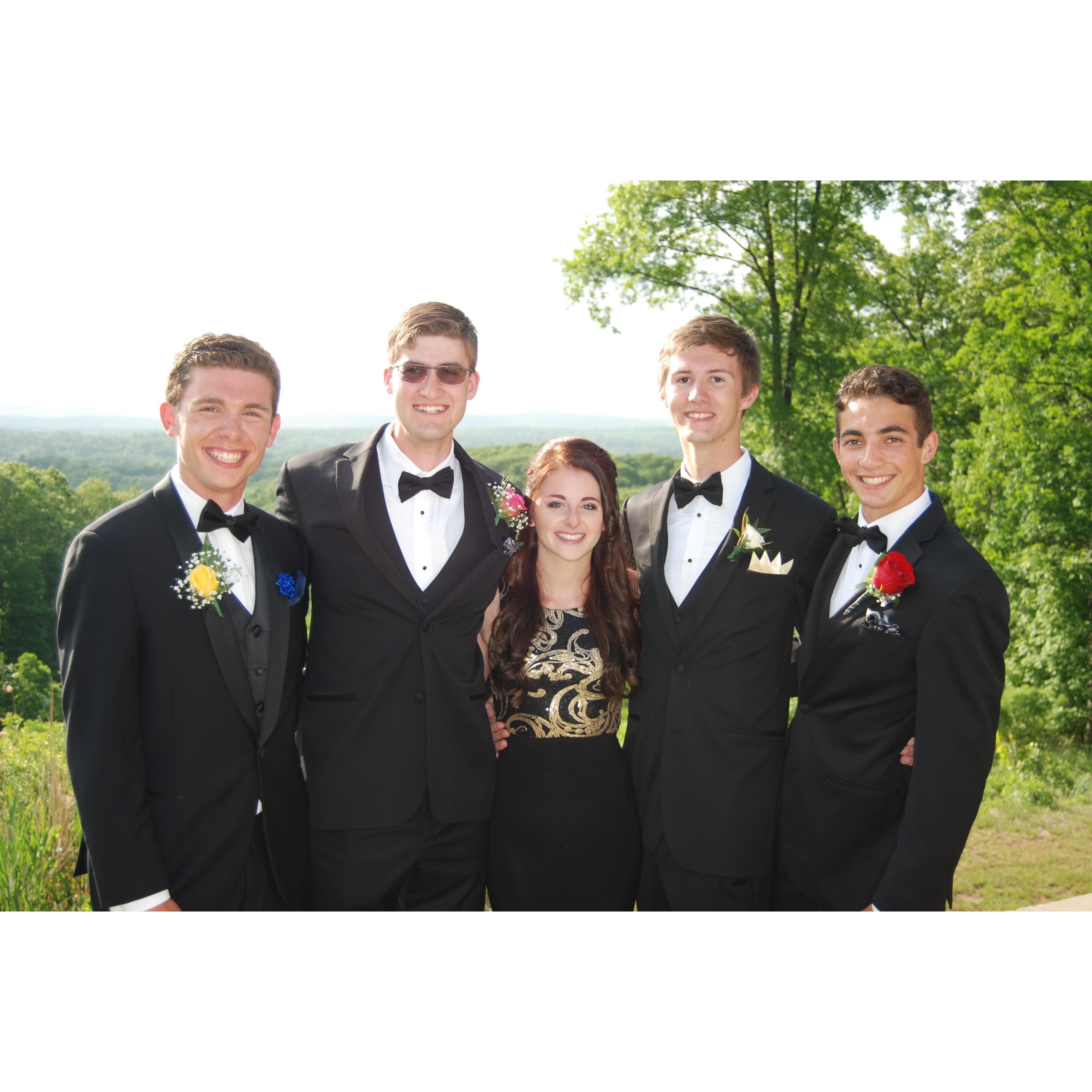 Senior year prom, Avon Men's Crew Varsity 4+ (2015)