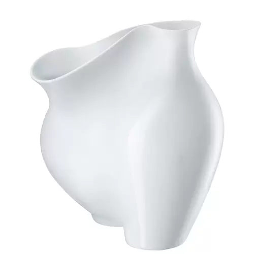 Vase, White, 10 1/4 inch | La Chute