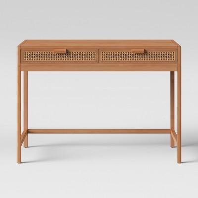 Minsmere Caned Writing Desk Natural Brown - Opalhouse™