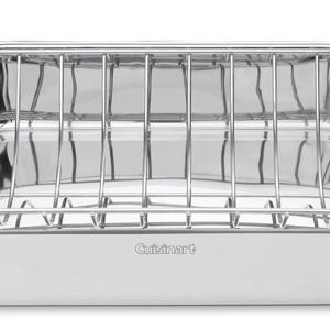 Cuisinart Chef's Classic Stainless 16-Inch Rectangular Roaster with Rack, 7117-16UR