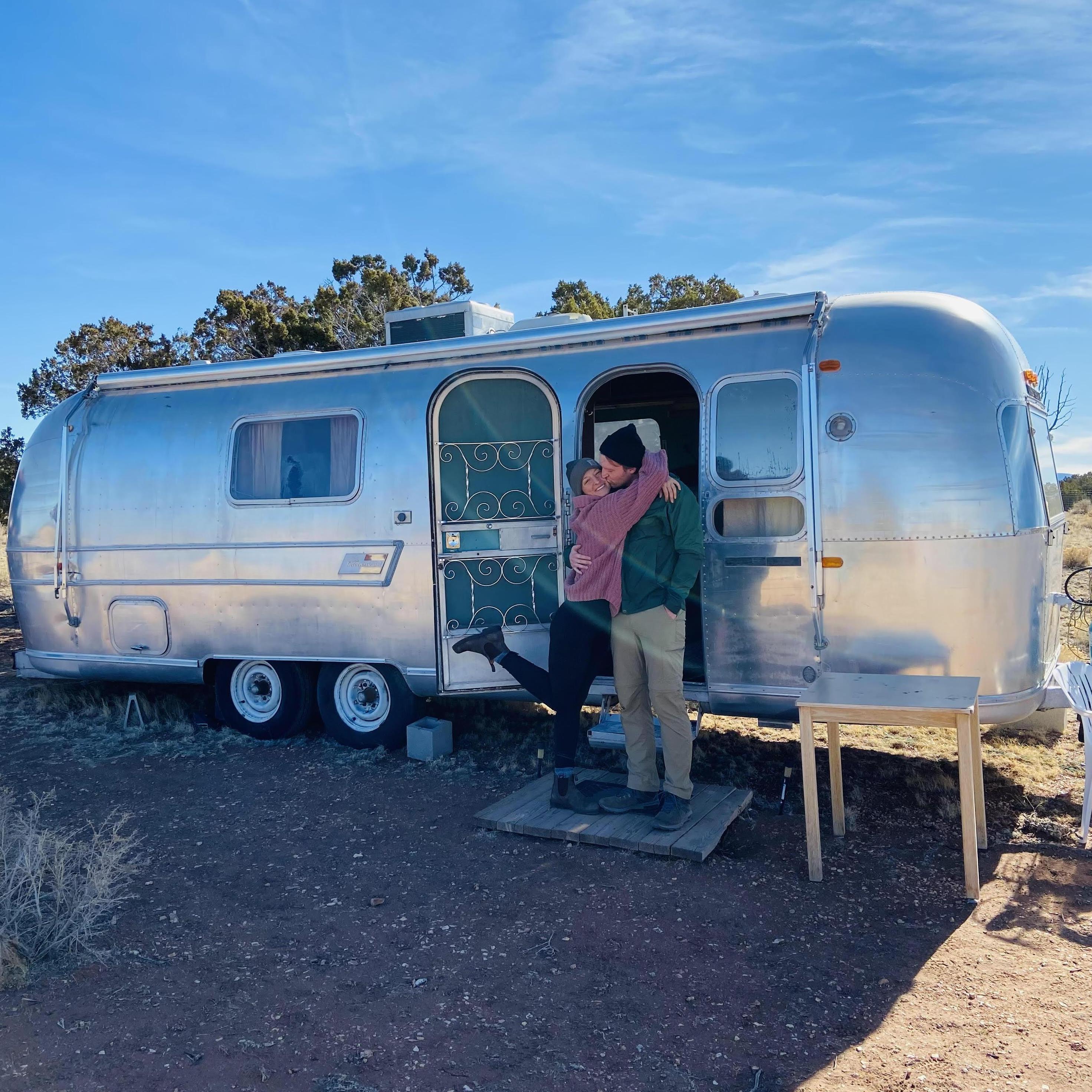 Kyle and my best friend, Natalie helped me move across the country to do a travel nurse assignment in Portland, OR. Along the way, we adventured and rented an Airstream in the Grand Canyon!