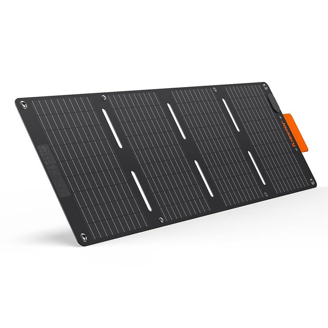 Jackery SolarSaga 40W Mini Solar Panel,Portable Solar Panels with USB-C & USB-A Ports,Book-Sized Foldable Solar Charger for Phones,Compatible with Jackery E300Plus, IP68 Waterproof for Hiking&Camping