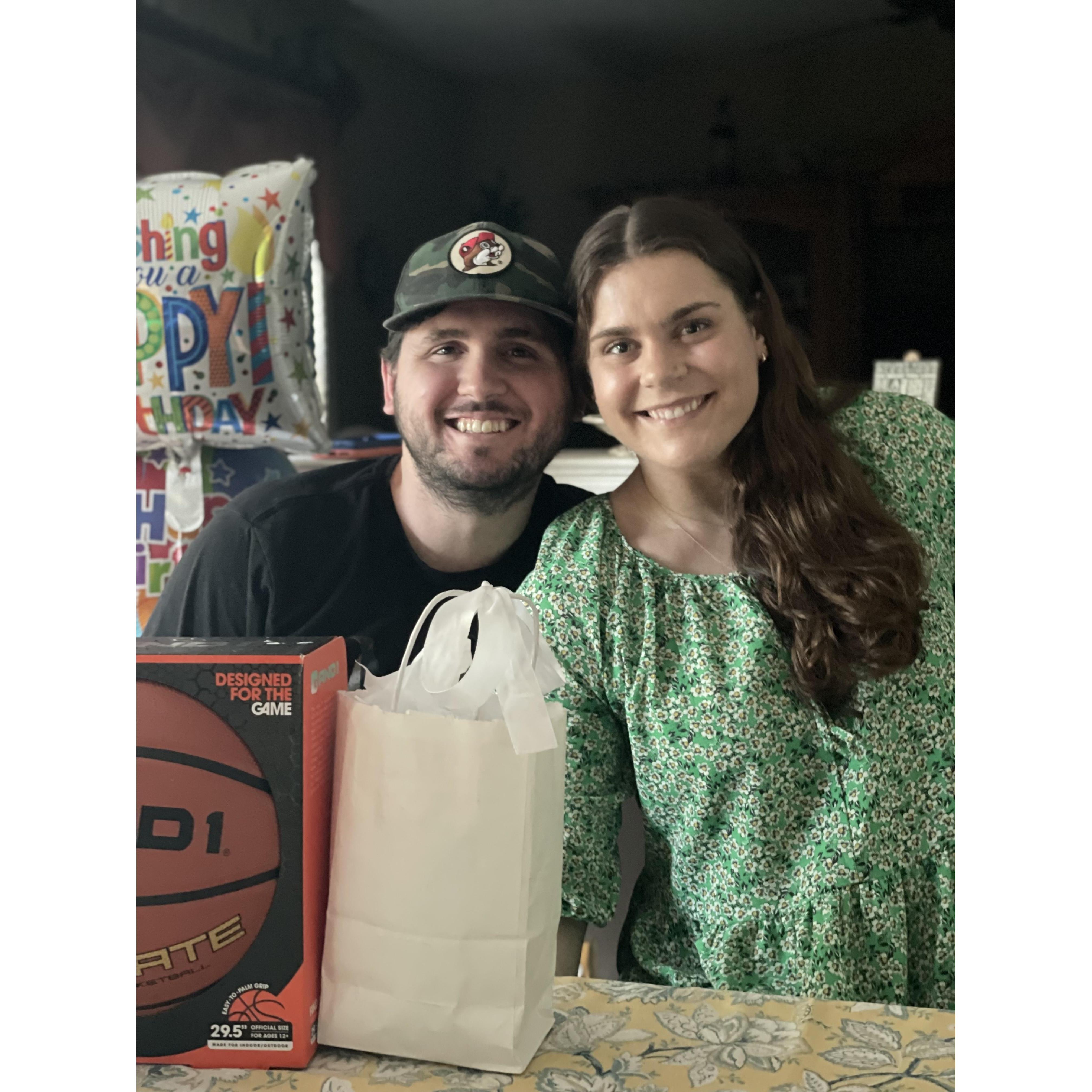 Cordes' June 2021 birthday, second as a couple.