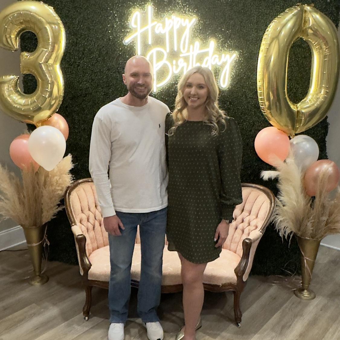 My surprise 30th birthday party he planned…it was perfect!