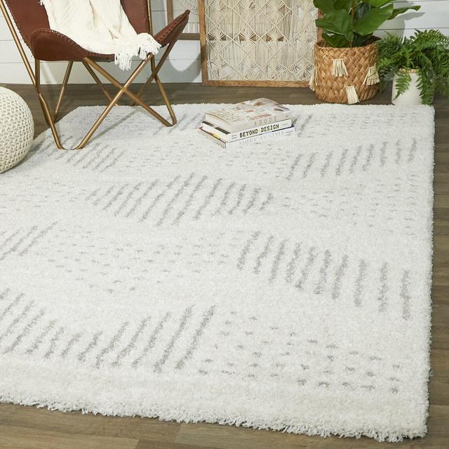 Boudreaux Polka Dots Cream Area Rug