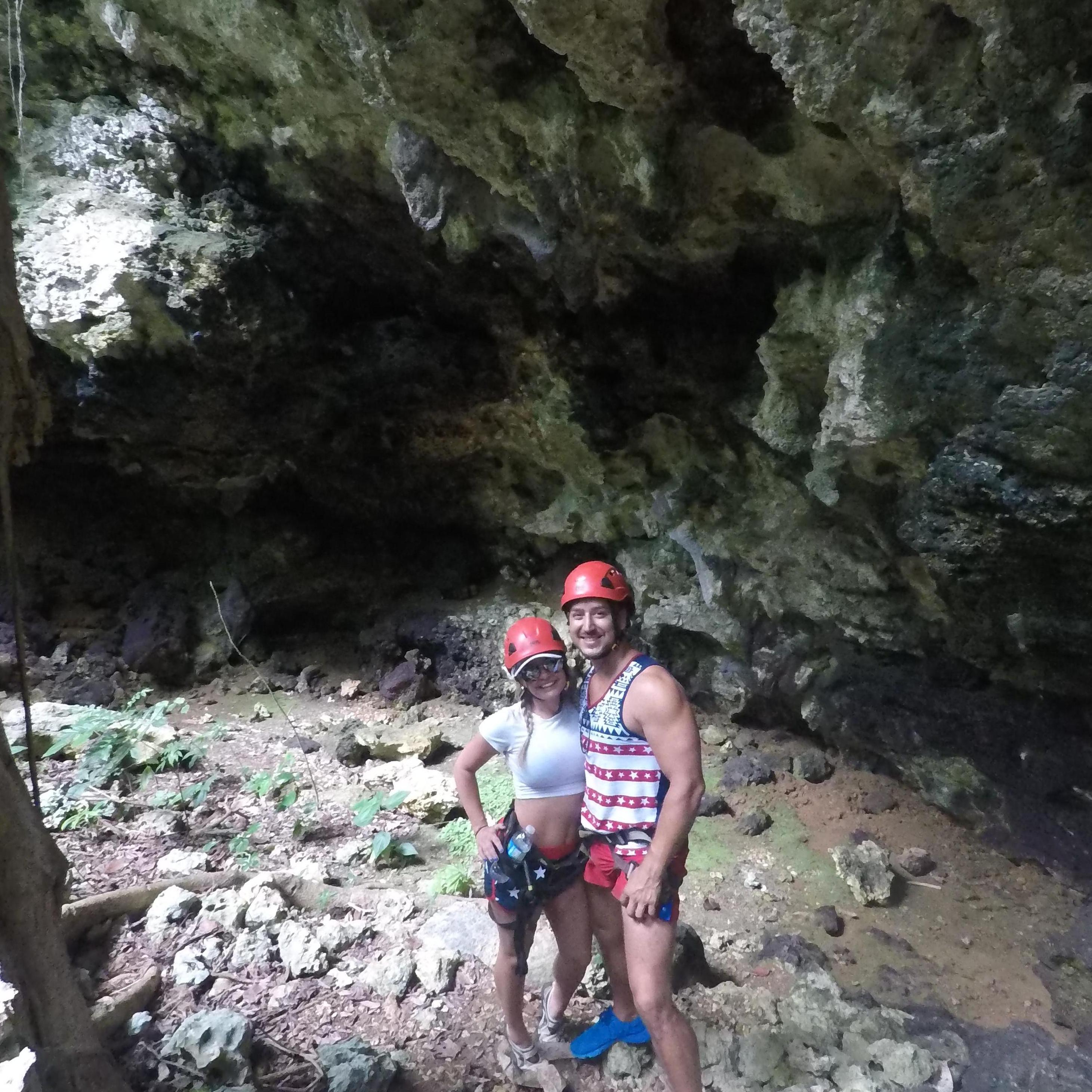 Zip-lining in Puerto Rico