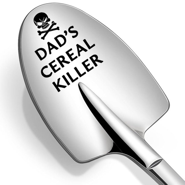 Lovingly Yours Dad's Cereal Killer Spoon Funny Gifts for Dad - Father Present, Valentines Day, Christmas, Birthday Gifts