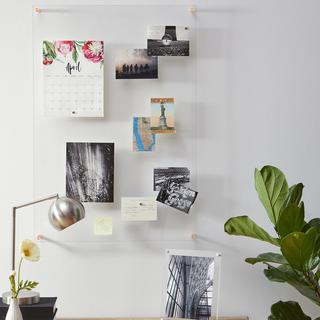 Pop Exel Easy Change Memo Board + Magnet Gold Wall Frame