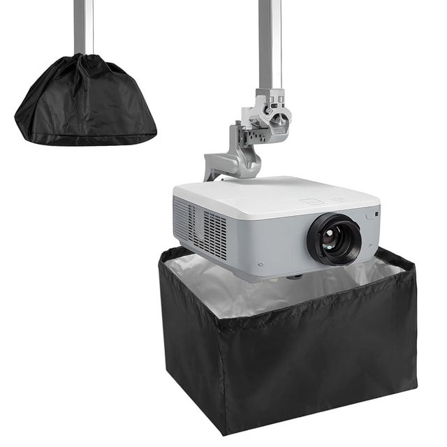 Anicuta Projector Cover, Mini Projector Cover Is Made Of Uv-Resistant Oxford Cloth, Projector Dust shield Is Suitable For Ceiling Mounted And Outdoor (13.7x13.7x8.6in)