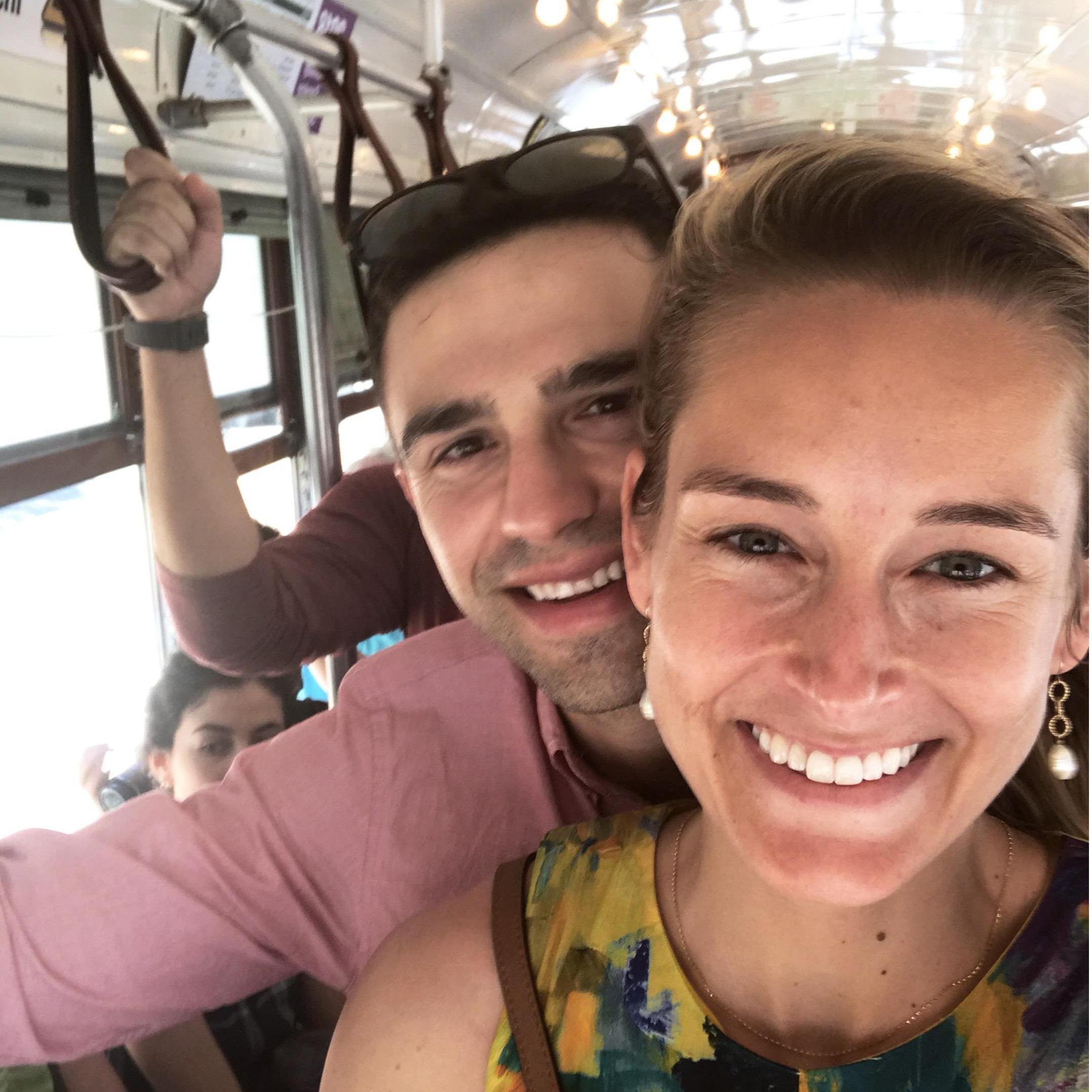 March 2018, New Orleans // the day after we got married, riding the streetcar