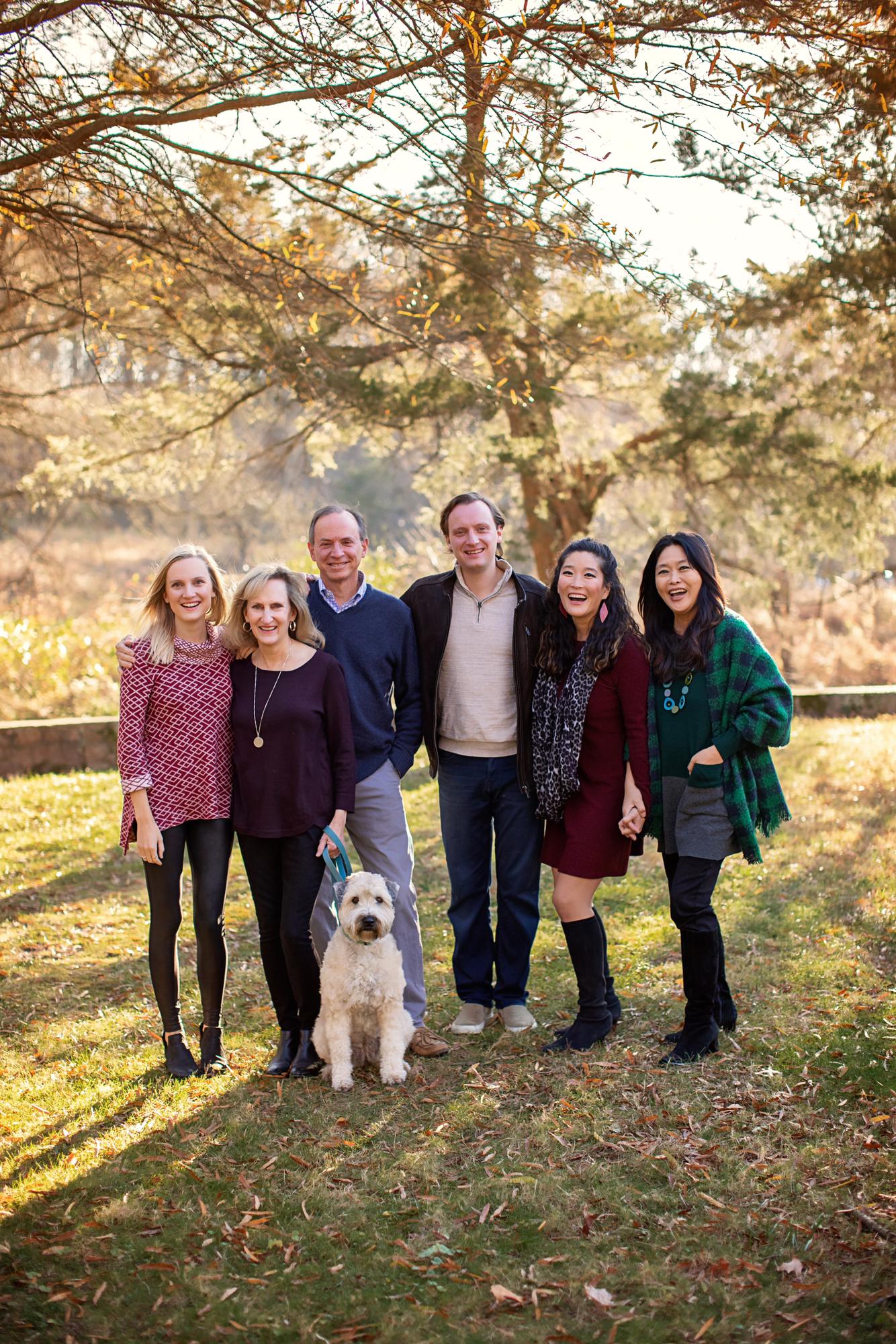 No that's not Daisy! The Heflin and Hong families + Remy over Thanksgiving