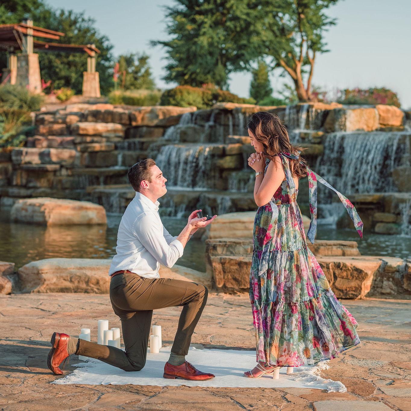 When he popped the question!