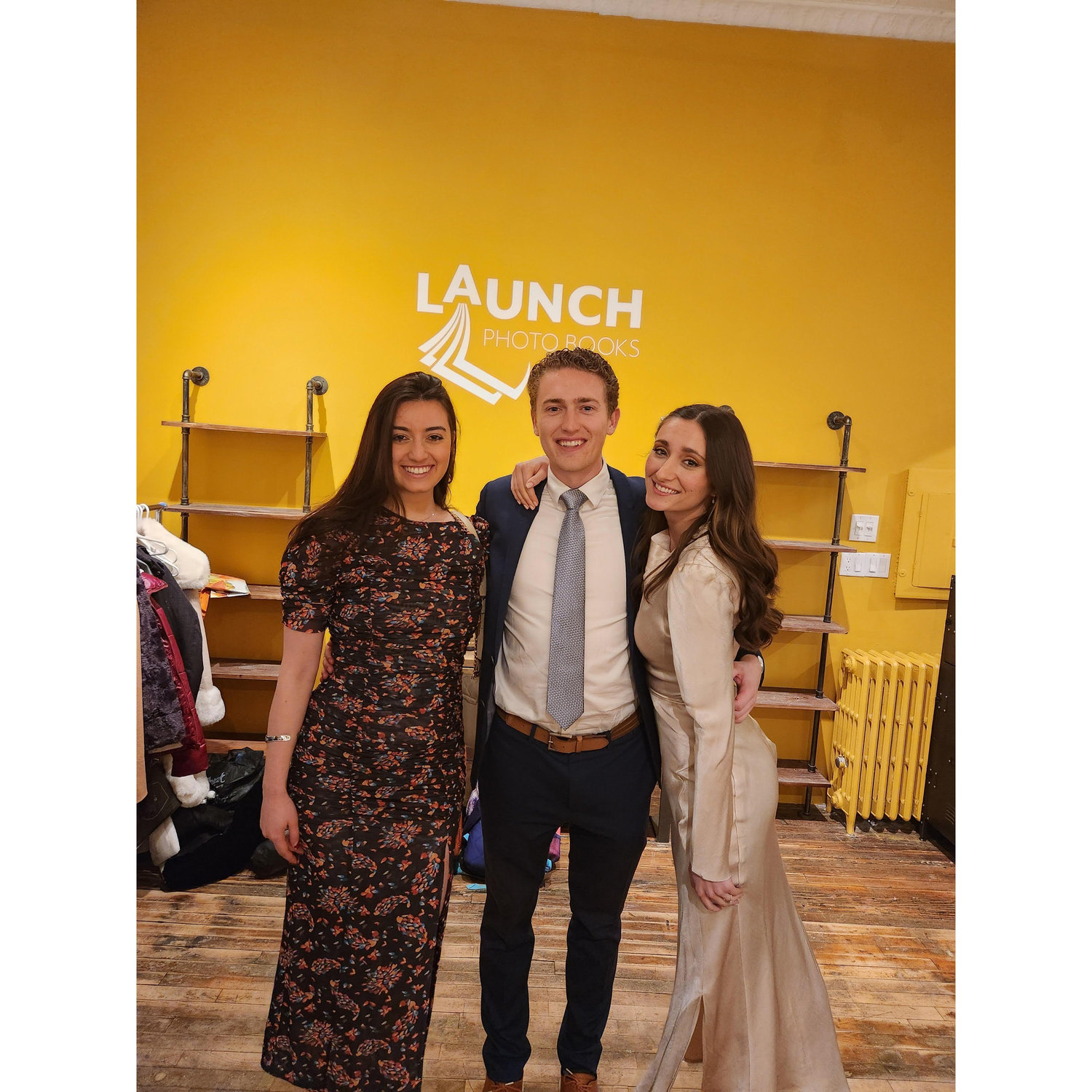 Our first time celebrating family simchas together: Eliana's engagement party.
