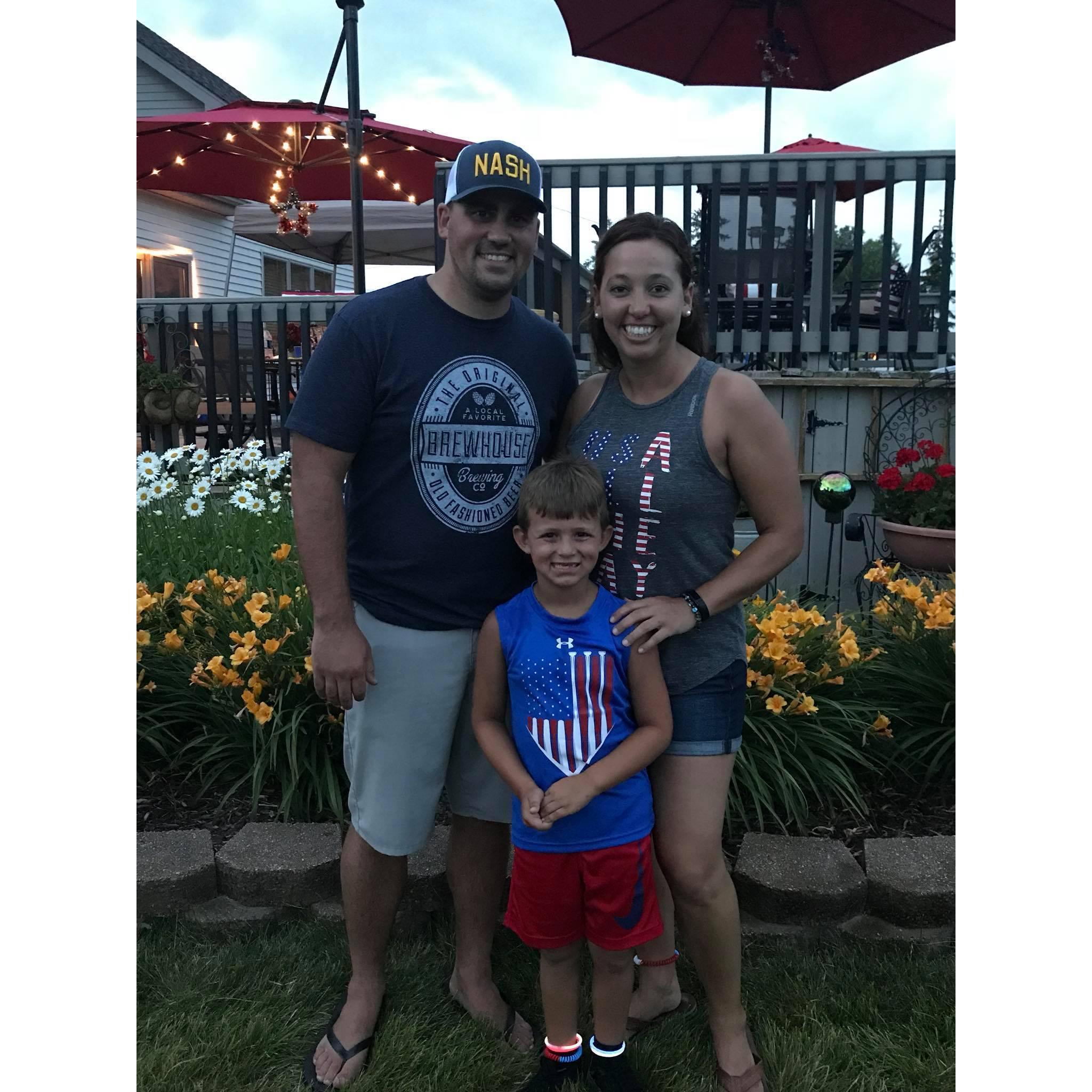 Our first Fourth of July together