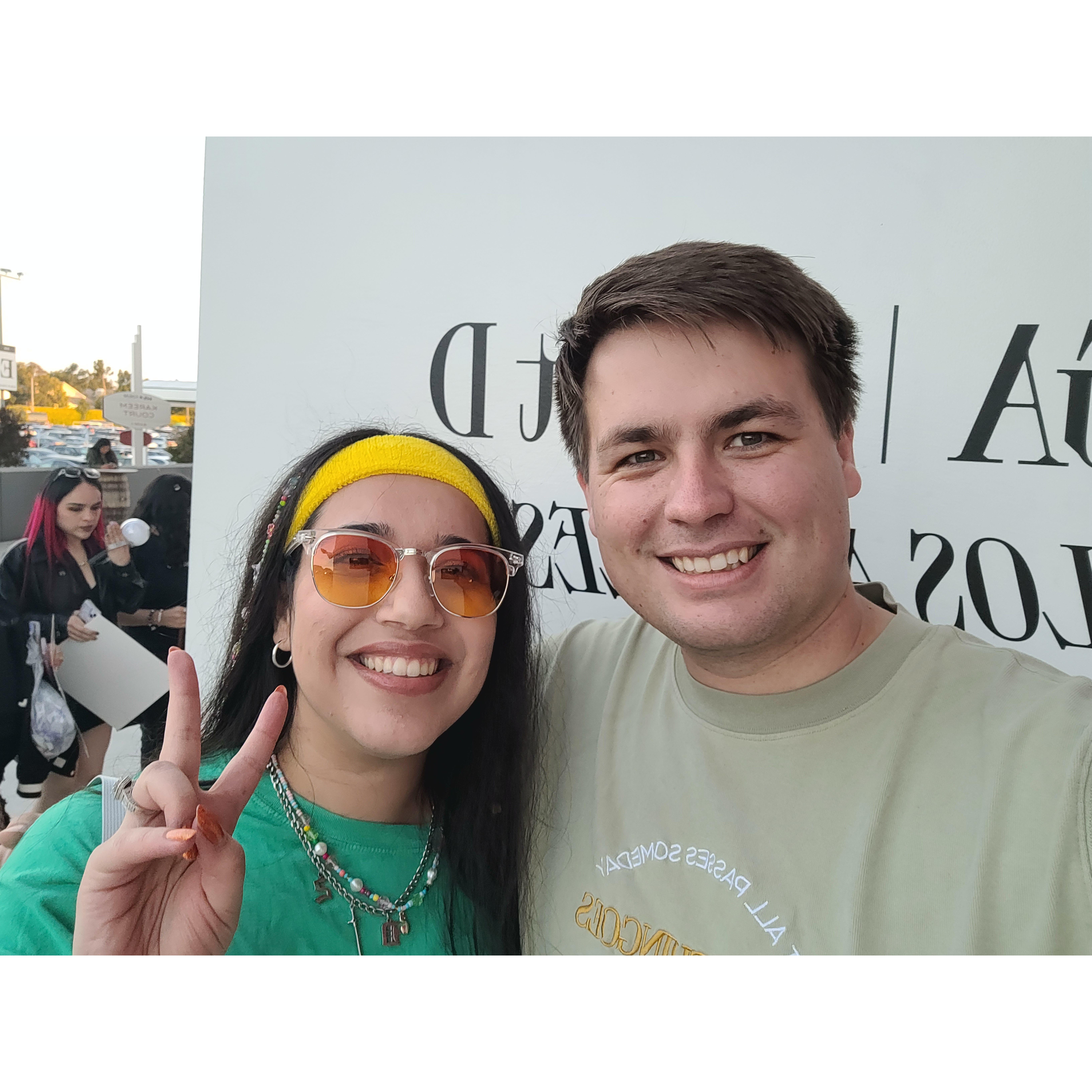 Our first concert together in Los Angeles.