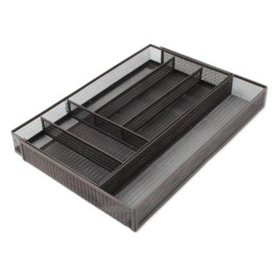 .ORG Mesh Expandable Kitchen Drawer Tray Organizer in Bronze