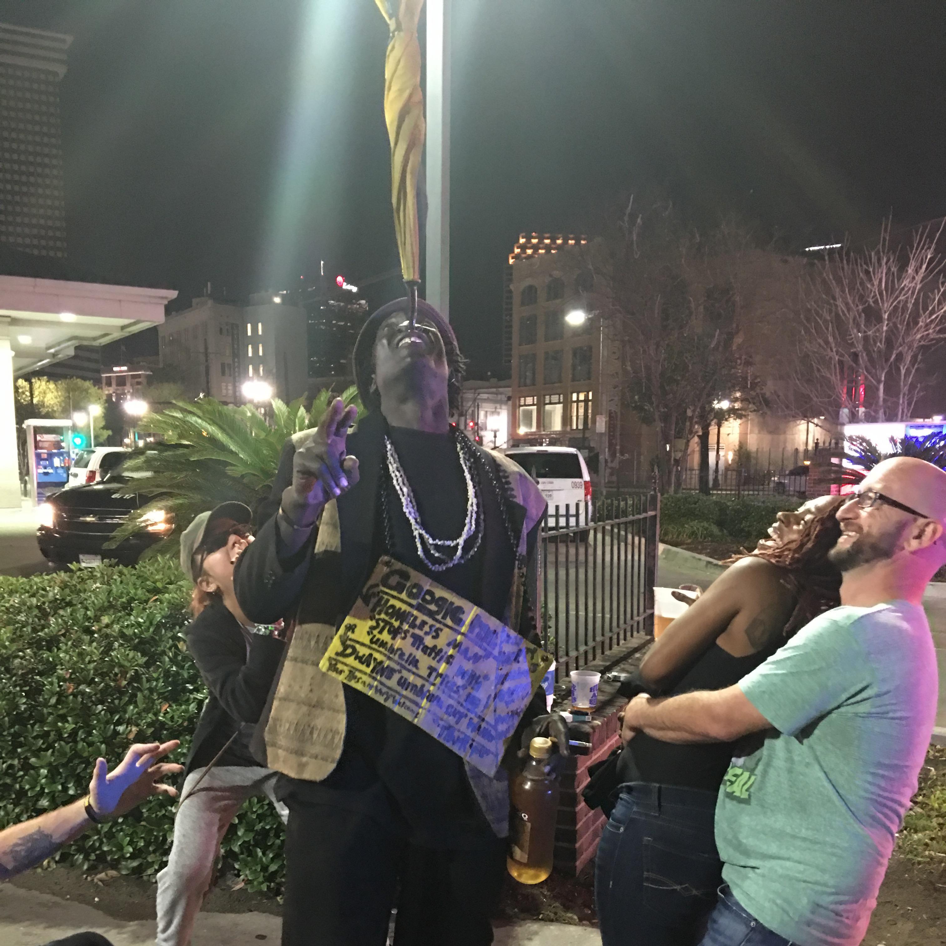 We met the infamous "Umbrella Man"....Louisiana 2017