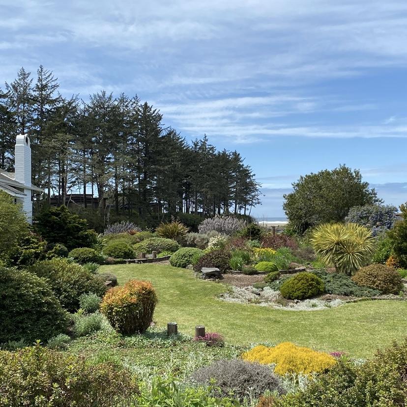 The landscaping in Yachats is sure to delight those who take the time to appreciate such beauty.