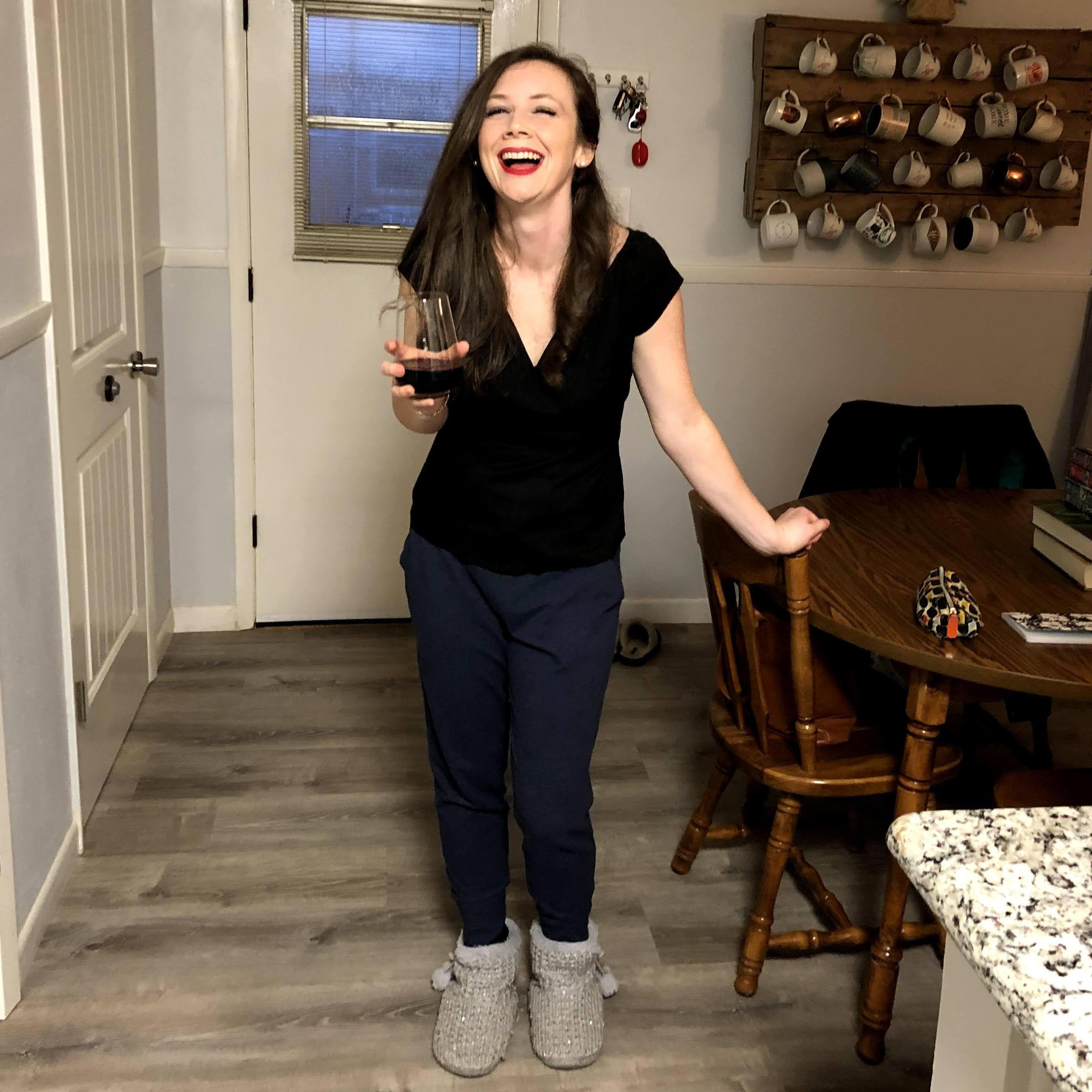 We had a FaceTime date for Valentine's Day. :)