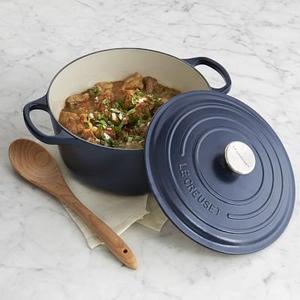 Le Creuset Signature Cast-Iron Round Dutch Oven, 5 1/2-Qt., Matte Navy