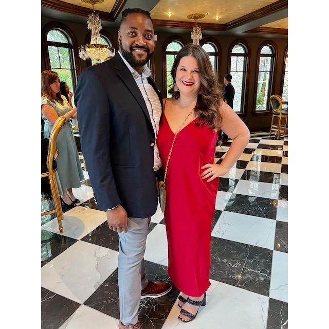Date night at a friend of the family's wedding.
