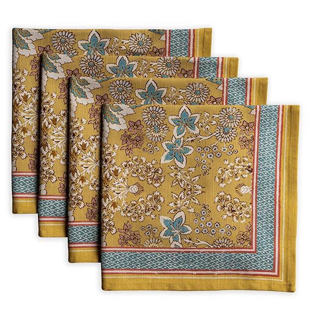 Maison d' Hermine Marquise 100% Cotton Soft and Comfortable Set of 4 Easter Napkins Perfect for Family Dinners Weddings Cocktail Kitchen Spring/Summer (20 Inch by 20 Inch)