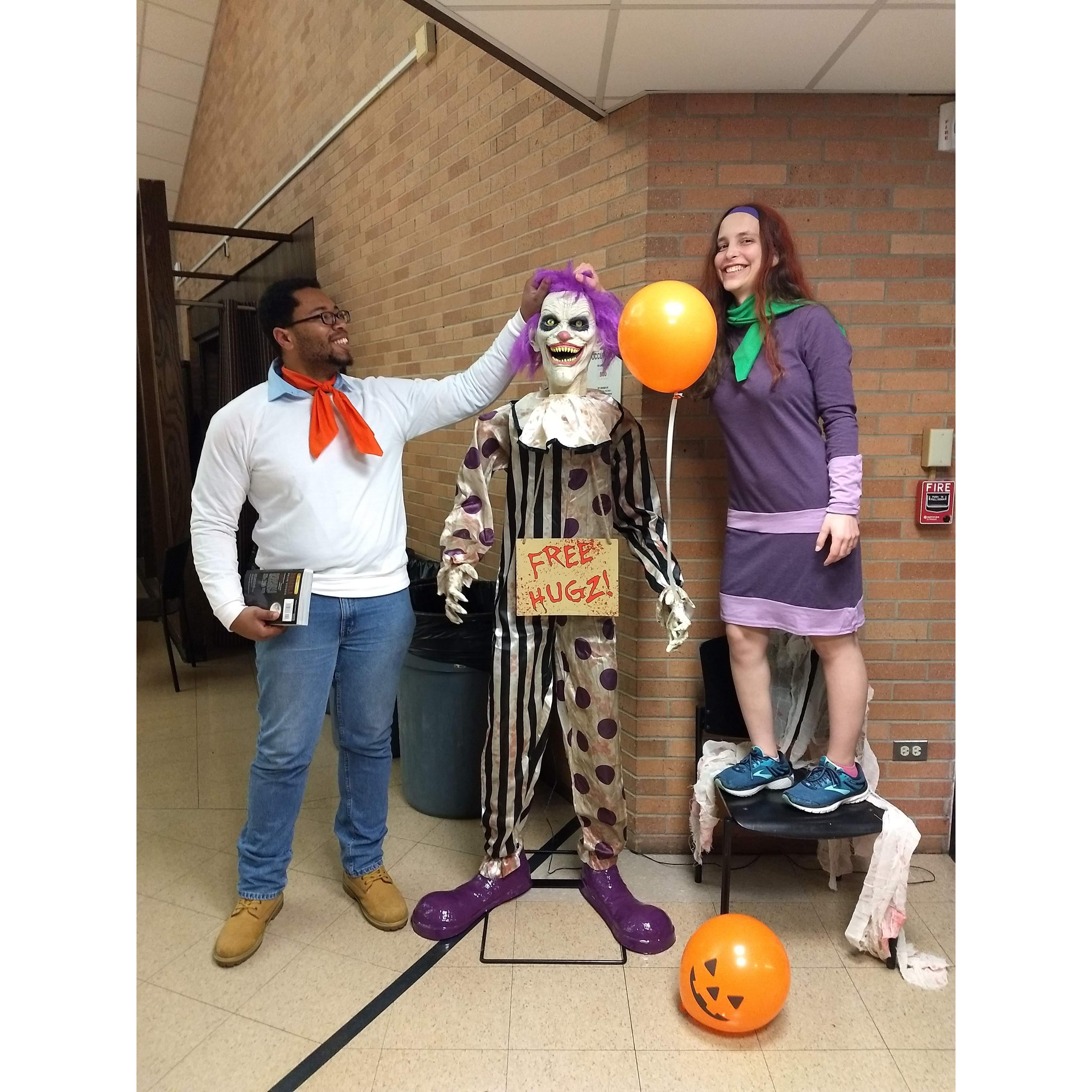 Halloween together as Fred and Daphne.
