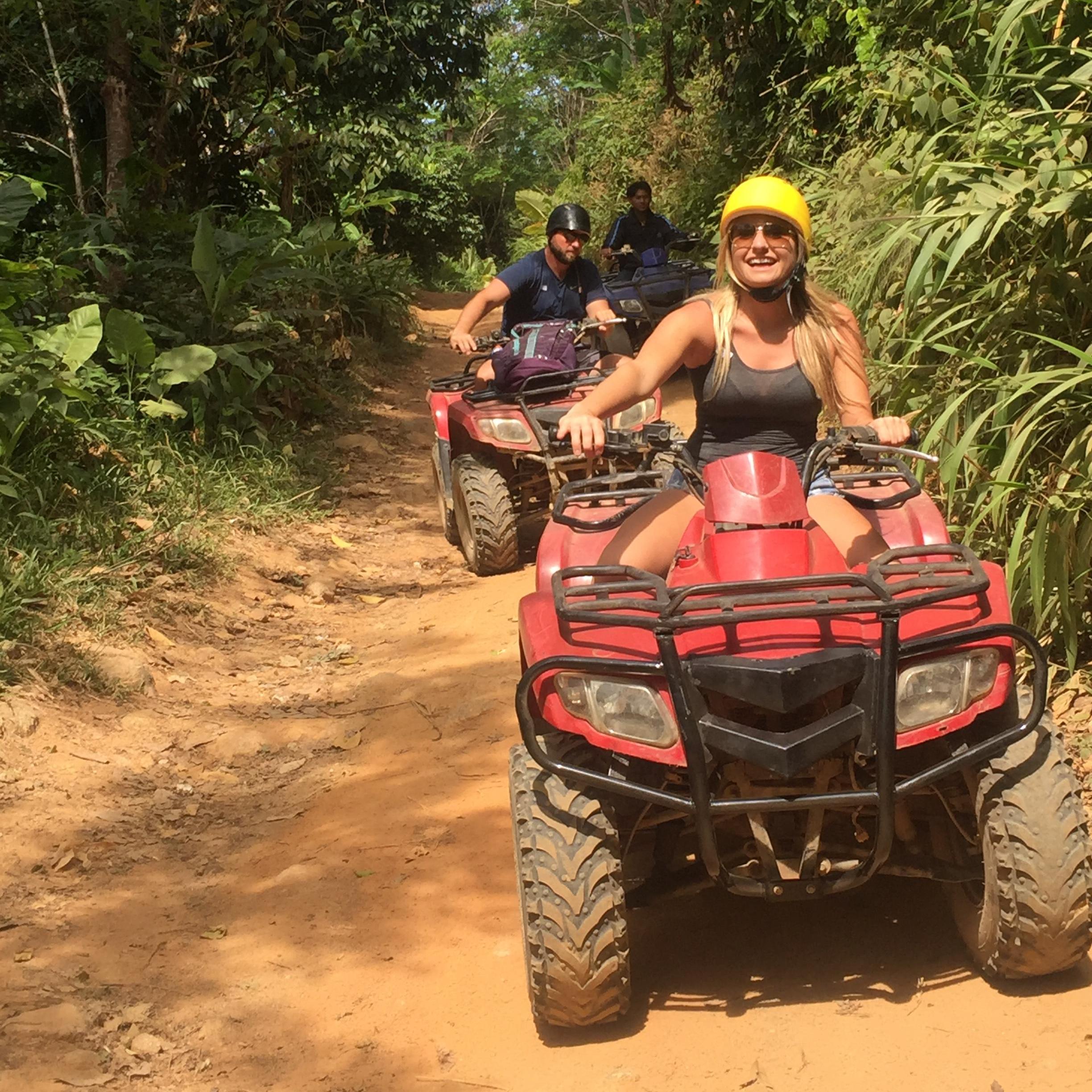 Fourwheeling ride to Big Buddha Thailand