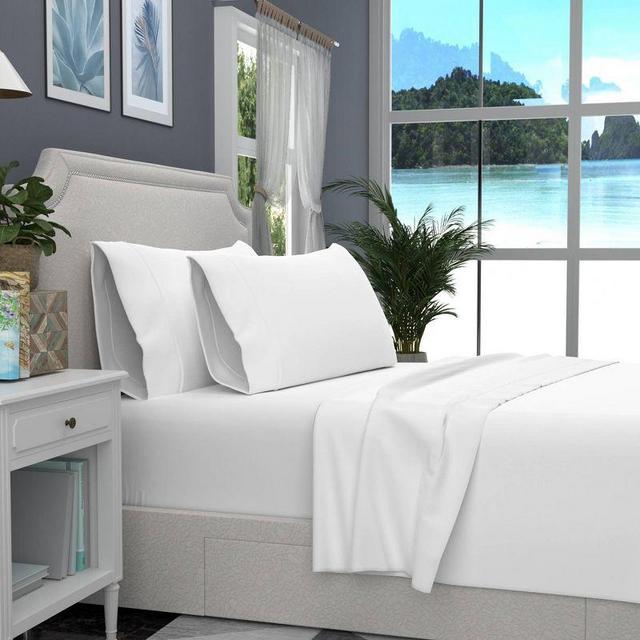 400 Thread Count Wrinkle Free Cotton Solid Sheet Set - Purity Home