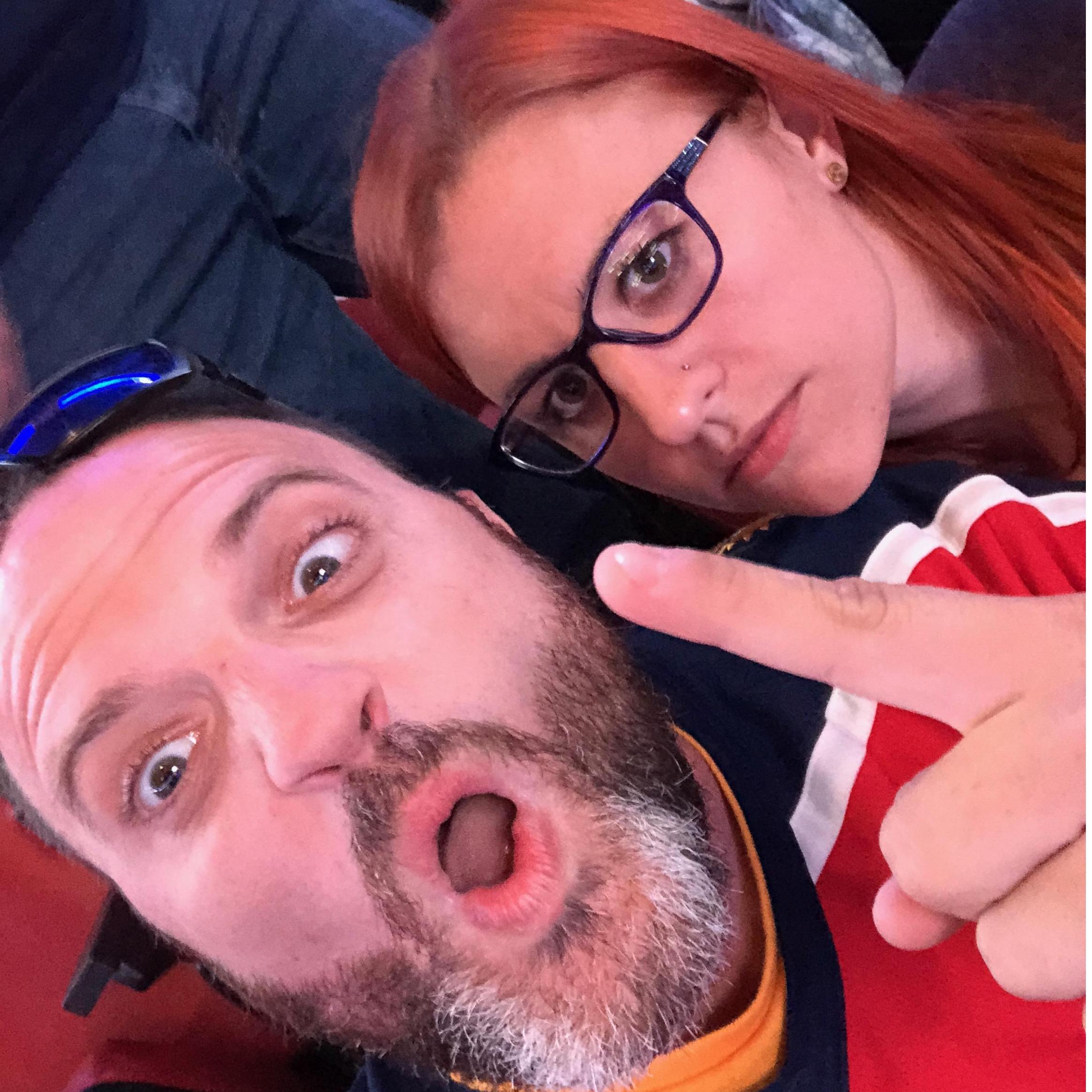 Watching my Predators lose to his Panthers.