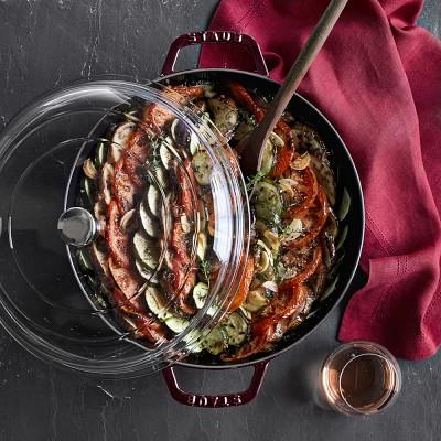 Staub Cast-Iron Universal Deluxe Pan- sapphire