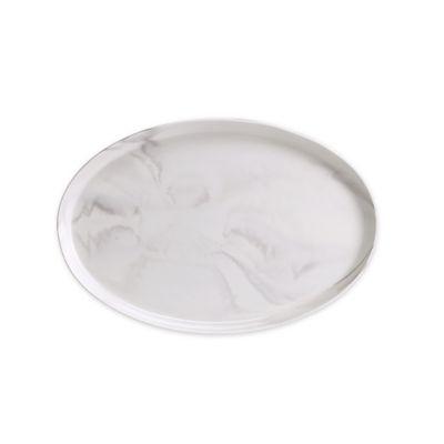 Artisanal Kitchen Supply® Coupe Marbleized 14-Inch Oval Platter in Grey