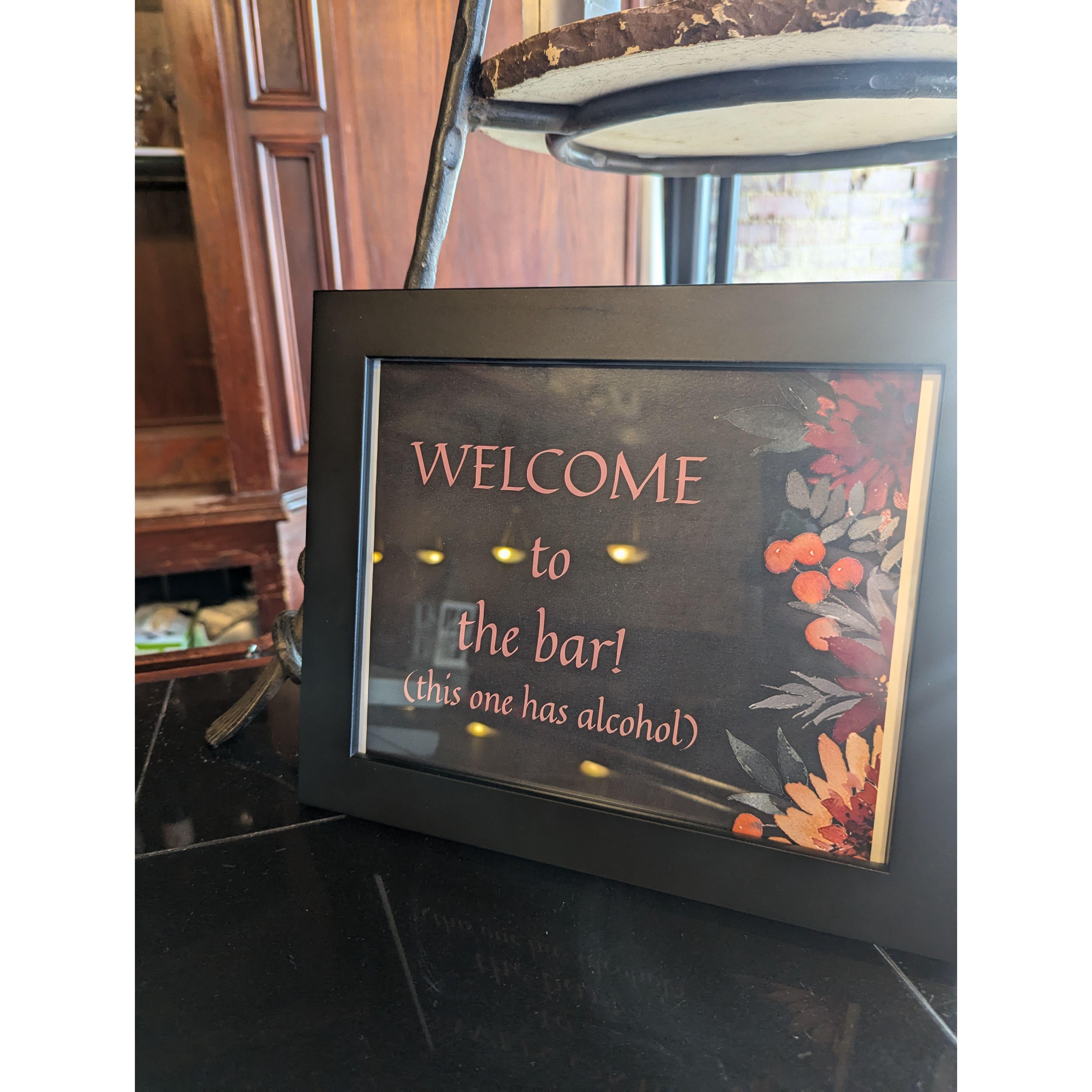 We had both a candy bar and a bar bar!