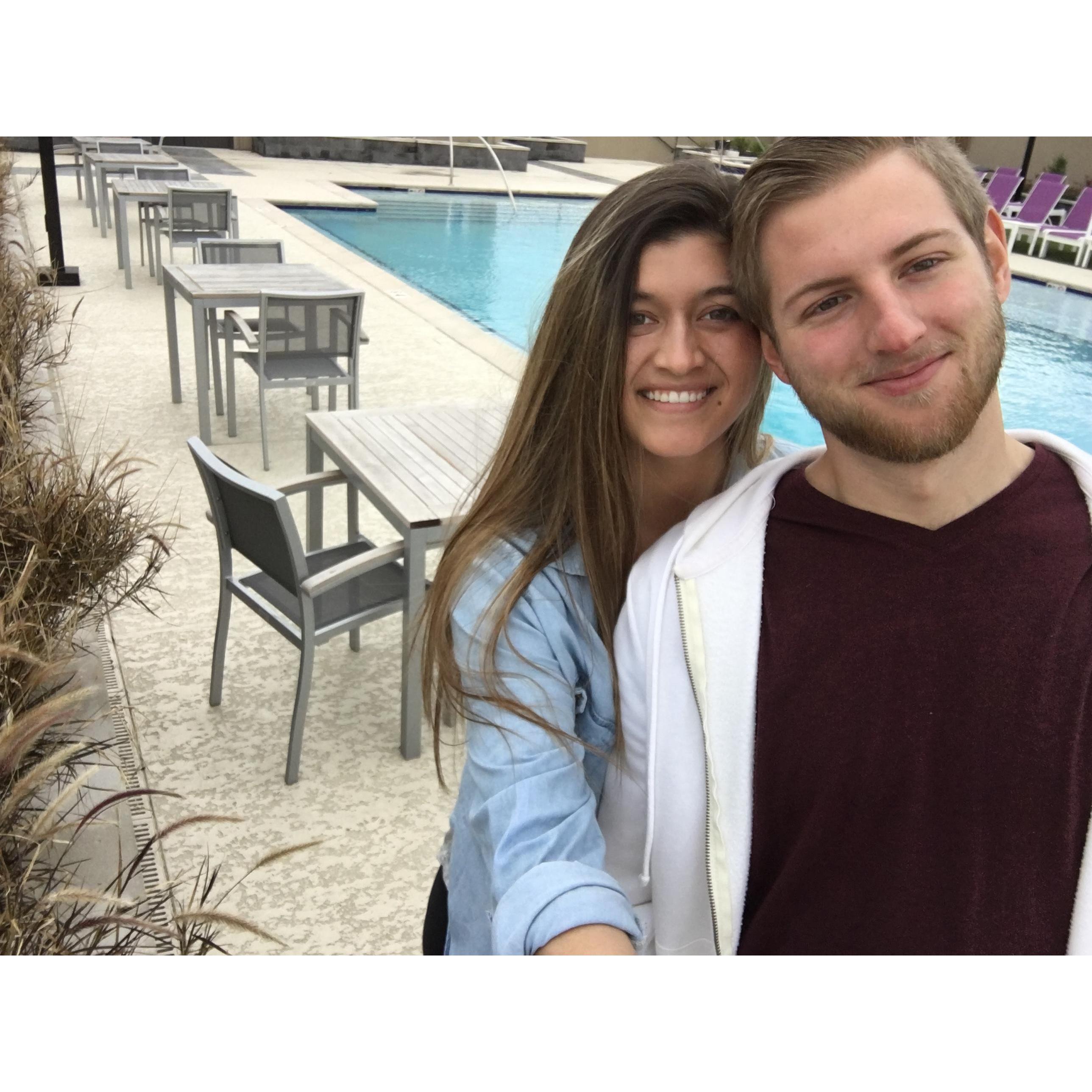 First time visiting David in Baton Rogue while he was attending LSU