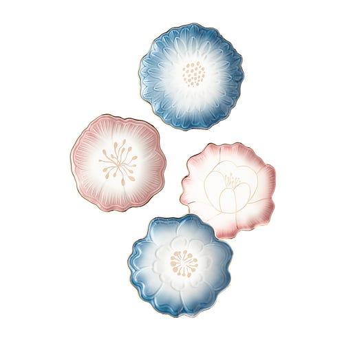 Floral Appetizer Plate set