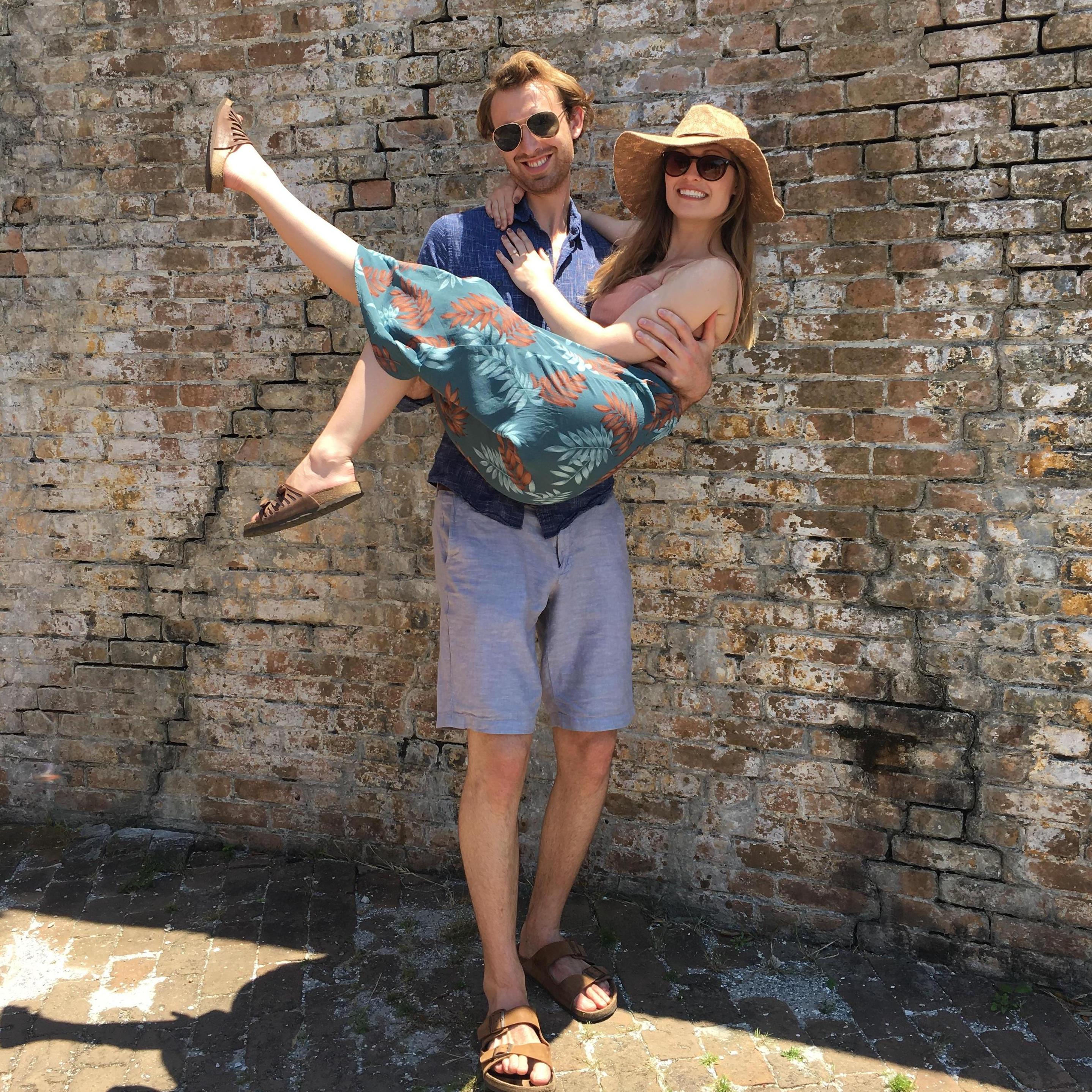 Surprise engagement on a trip to Florida with friends.