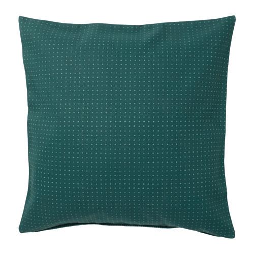 YPPERLIG				Cushion cover, green, dotted