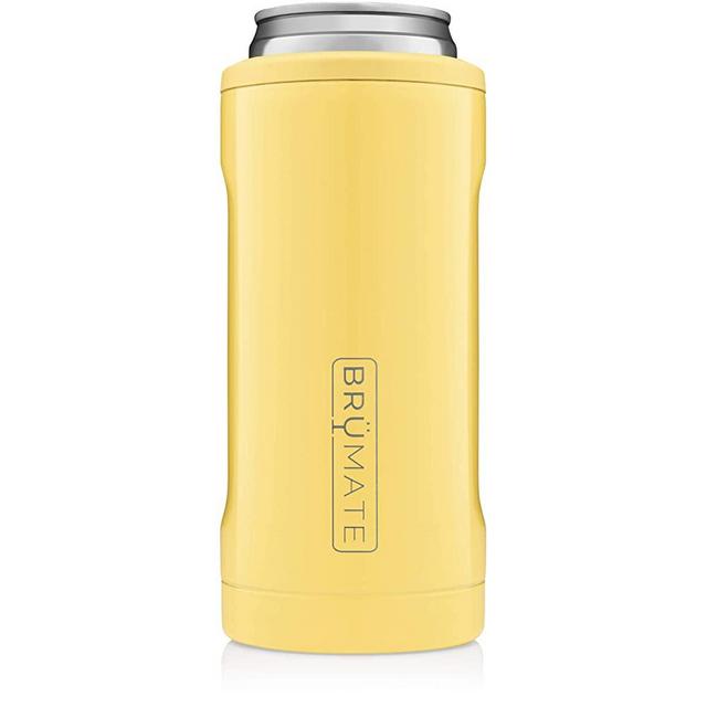 BrüMate Hopsulator Slim Double-walled Stainless Steel Insulated Can Cooler for 12 Oz Slim Cans (Daisy)