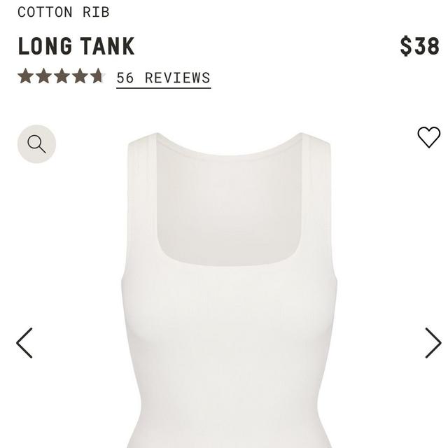 COTTON RIB LONG TANK | MARBLE