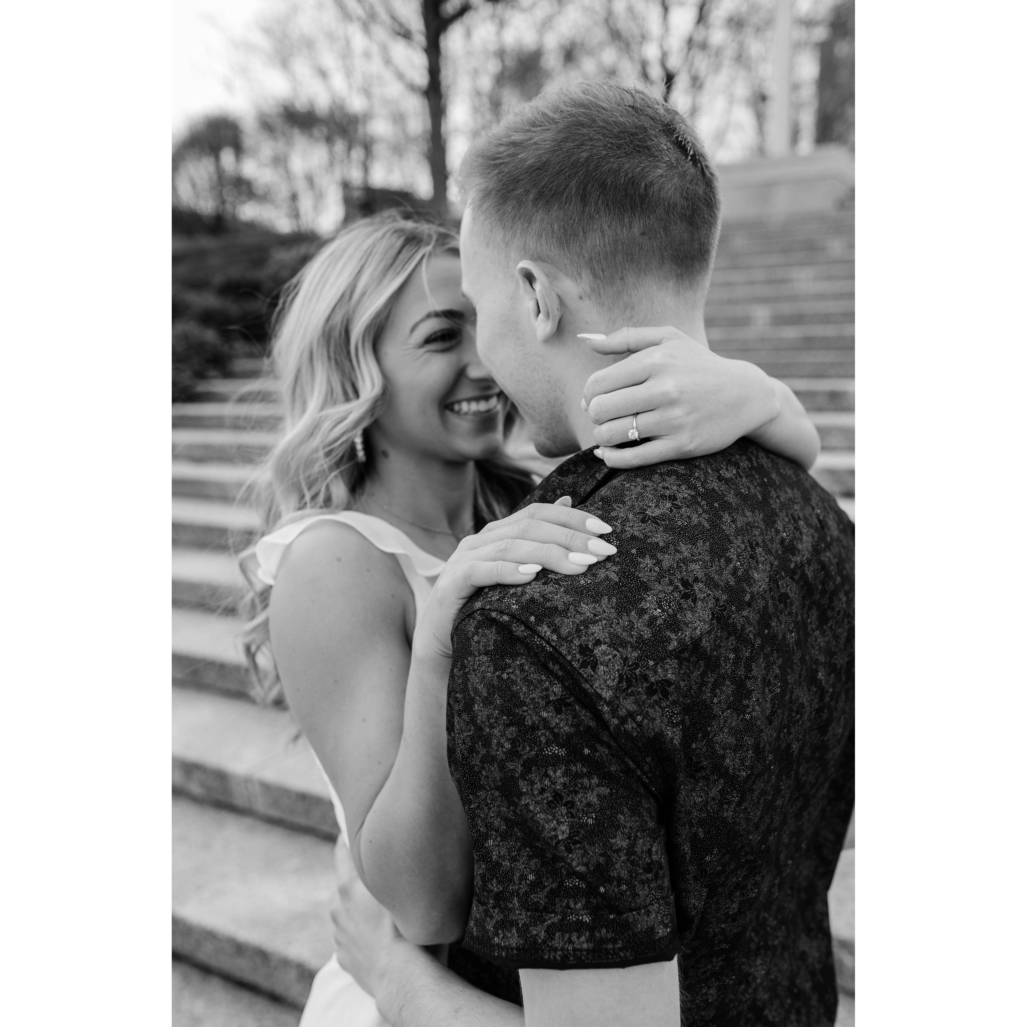 Engagement Photoshoot in downtown cincy